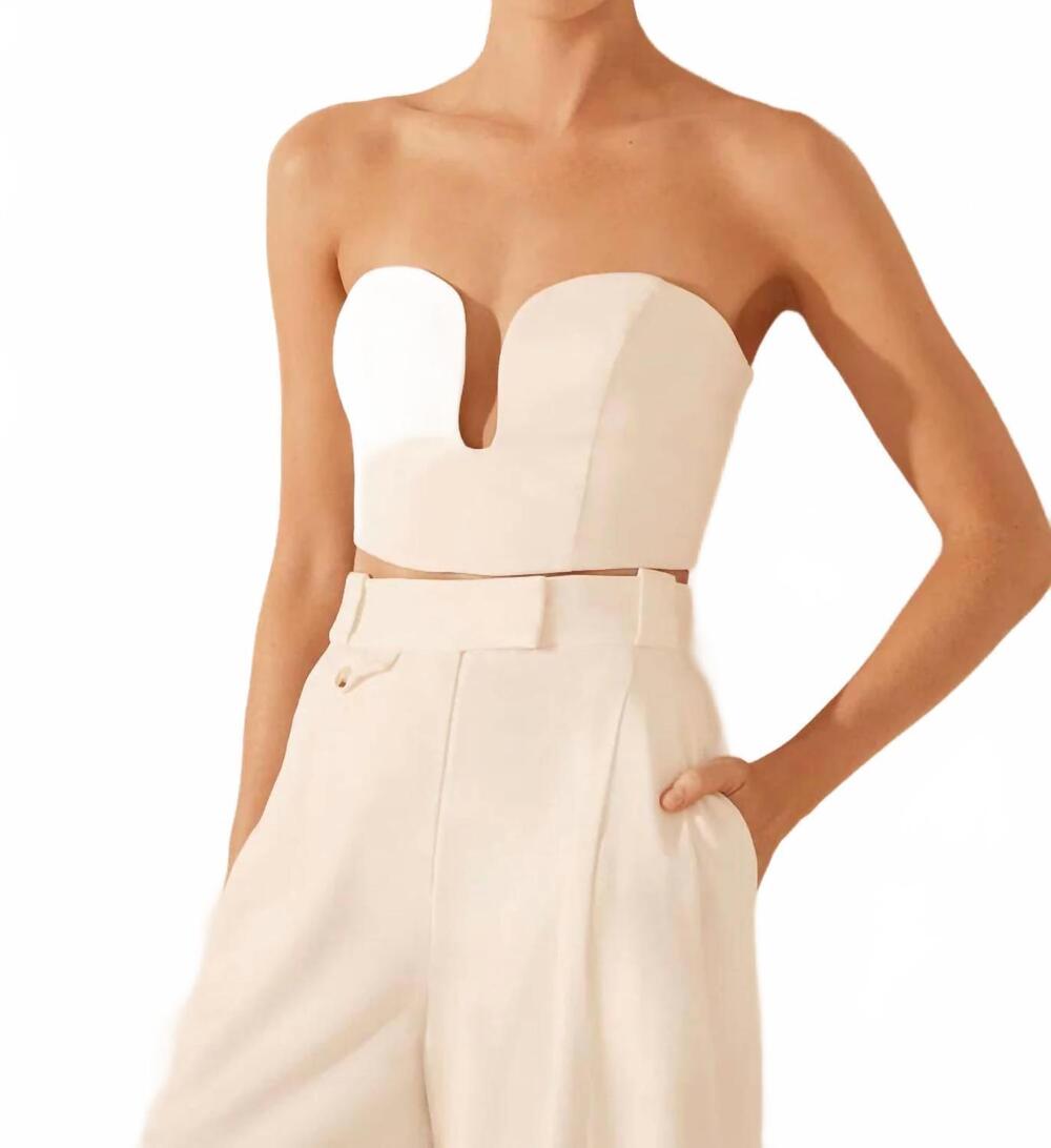 NEW SHONA JOY sara corset top in coconut